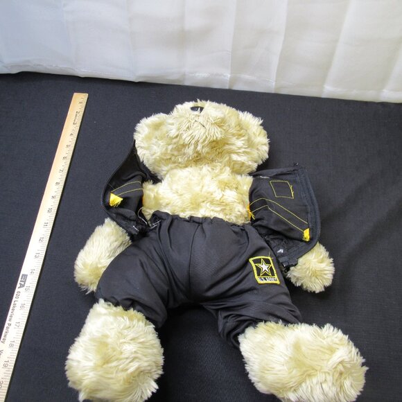 US Army Bear Forces of America Bear Plush Black Gold PT Fitness Windbreaker 1989 - Picture 9 of 11